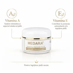 Crema hidratanta cu Vitaminele A si E Medara, 40 g, Mebra