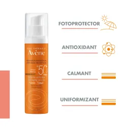 Crema nuantatoare anti-imbatranire pentru protectie solara cu SPF 50+, 50 ml, Avene