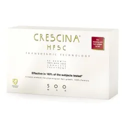 Tratament complet Crescina Transdermic Man HFSC 500, 10 + 10 fiole, Labo