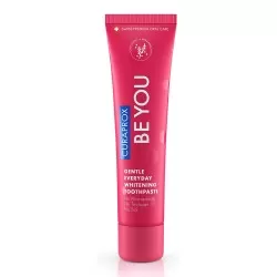 Pasta de dinti cu aroma de ienupar si kaki Be You Rosu, 60 ml, Curaprox