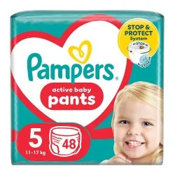Scutece-chilotel Pampers Pants Marimea 5, 12 kg-17 kg, 48 bucati
