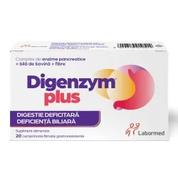 Digenzym Plus, 20 comprimate filmate, Labormed