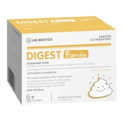 Digest Family suspensie orala, 7 flacoane, Ab-Biotics