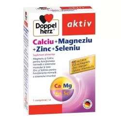 Pachet Aktiv CA+MG+ZN+SE, 30 comprimate + 10 comprimate Gratuit, Doppelherz