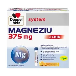 System Magneziu 375mg, 30 fiole (20+10 Cadou), Doppel Herz