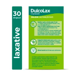 Dulcolax 5mg, 30 drajeuri gastrorezistente, Sanofi