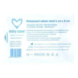 Easy Care Pansament Adeziv Steril 6 cm x 8 cm x 1