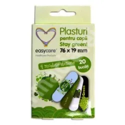 Easy Care Plasturi Copii Stay Green 76mm x 19mm x 20