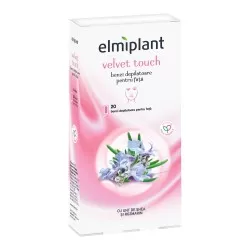 Benzile depilatoare pentru fata cu ulei de matase si orhidee Silk Sensation, 20 benzi 2 servetele, Elmiplant