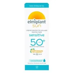 Elmiplant Sun Optimum Sensitive Crema Protectie Solara pt Fata SPF50+ x 50ml