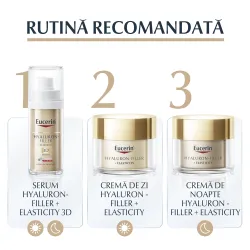 Crema de Noapte Hyaluron Filler + Elasticity, 50ml, Eucerin