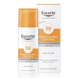 Protectie solara Sun Face Fluid Photoaging Control SPF50+, 50ml, Eucerin