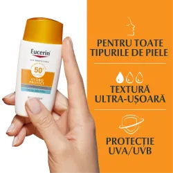 Protectie solara Sun Face Hydro Protect SPF50+, 50ml, Eucerin