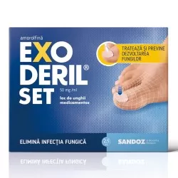 Exoderil Set lac de unghii medicamentos, 50 mg/ml, 2.5 ml, Sandoz