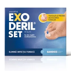 Exoderil Set lac de unghii medicamentos, 50 mg/ml, 2.5 ml, Sandoz