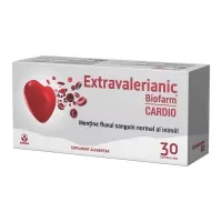 Extravalerianic Cardio, 30 capsule moi, Biofarm