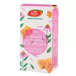 Echinacea cu Propolis si Vitamina C, F170, 60 comprimate, Fares