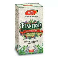 Plantusin pentru gat, 30 comprimate de supt, Fares