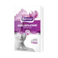Farmec Benzi Depilatoare Fata cu Extract Orhidee x 20