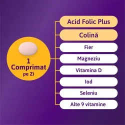 Femibion 1 Planificare si Sarcina, 28 comprimate filmate