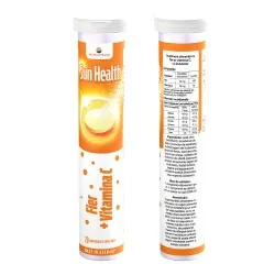 Fier + Vitamina C, Sun Health, 20 comprimate efervescente, Sun Wave Pharma