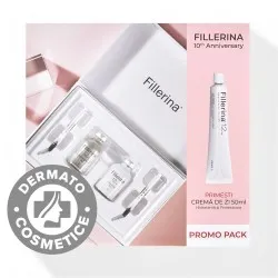 Fillerina Pachet Tratament Intensiv 12HA Densifying Grad 3 + Crema de Zi Grad 3 x 50ml