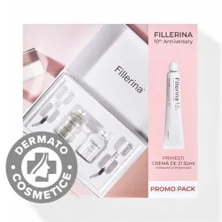 Fillerina Pachet Tratament Intensiv 12HA Densifying Grad 5 + Crema de Zi Grad 5 x 50ml
