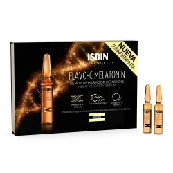 Fiole ser reparator de noapte Melatonin Flavo-C, 10 fiole, Isdin