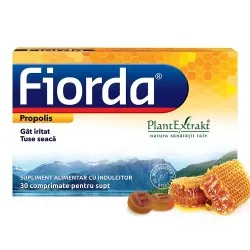 Fiorda cu aroma de propolis, 30 comprimate, PlantExtrakt