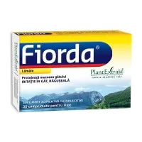Fiorda cu aroma de lamaie, 30 comprimate, PlantExtrakt