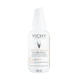 Fluid colorat SPF50+ cu actiune impotriva foto-imbatranirii tenului, nuanta deschisa-medie, Vichy