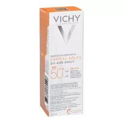 Fluid pentru protectie solara cu actiune impotriva foto-imbatranirii tenului SPF50+ Capital Soleil, 40 ml, Vichy