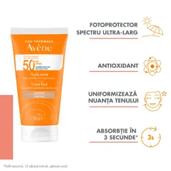 Fluid nuantator cu SPF50+ Triasorb, 50 ml, Avene