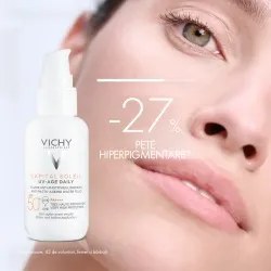 Fluid pentru protectie solara cu actiune impotriva foto-imbatranirii tenului SPF50+ Capital Soleil, 40 ml, Vichy