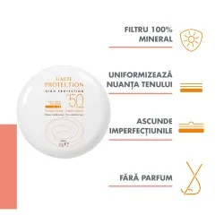 Fond de ten compact pentru protectie solara SPF 50+, Dore, 10 g, Avene