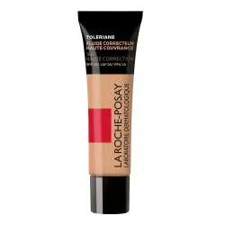 Fond de Ten Fluid Corector pentru piele sensibila, SPF 25, rezistenta 16h, Nuanta 16, 30ml, Toleriane, La Roche Posay