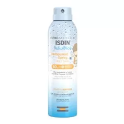 Spray transparent de protectie solara pentru copii cu SPF 50 Wet Skin, 250 ml, Isdin