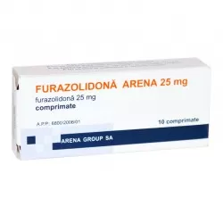 Furazolidona Arena, 25 mg, 10 comprimate, Arena Group
