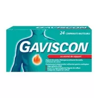 Gaviscon capsuni, 24 comprimate masticabile, Reckitt Benckiser