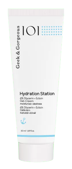 Crema hidratanta Hydration Station 6 % Glicerina + Ectoina, 50 ml, Geek&Gorgeous