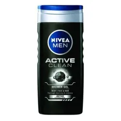 Gel de dus pentru barbati Active Clean, 500 ml, Nivea