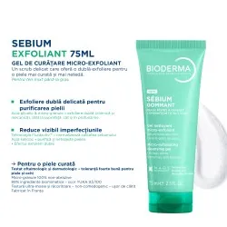 Gel Exfoliant Sebium, 75ml, Bioderma