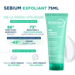 Gel Exfoliant Sebium, 75ml, Bioderma