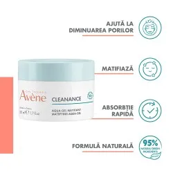 Gel Matifiant Cleanance Aqua, 50ml, Avene