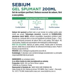 Gel spumant activ Sebium, 200ml, Bioderma