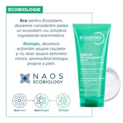 Gel spumant activ Sebium, 200ml, Bioderma