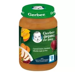 Cartofi dulci cu dovleac si pui +8 luni, 190g, Gerber