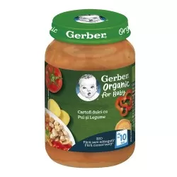 Cartofi dulci cu pui si legume +10 luni, 190g, Gerber