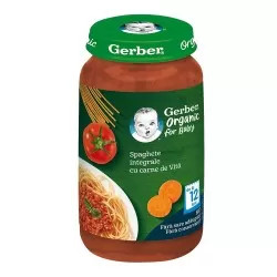 Spaghete integrale cu carne de vita +12 luni, 250g, Gerber
