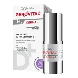 Ser antirid cu 10% Vitamina C H3 Derma+, 15ml, Gerovital